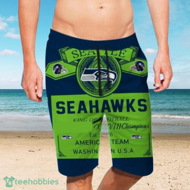 2022 Seattle Seahawks Football Team Hawaiian Shirt And Short Set Product Photo 1
