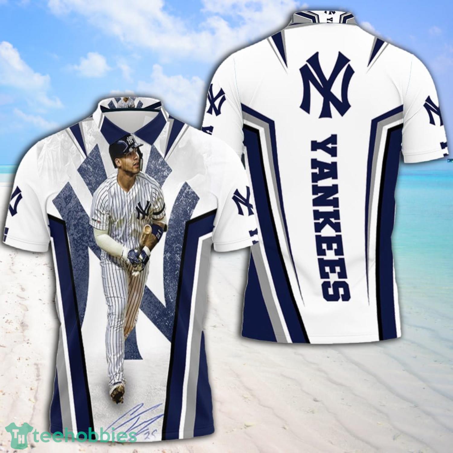 25 New York Yankees Gleyber Torres Baseball Polo Shirt Product Photo 1