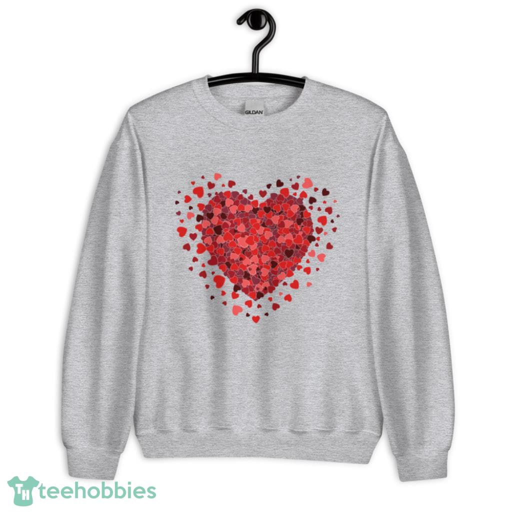 3D Hearts Valentines Day Shirt - Unisex Heavy Blend Crewneck Sweatshirt