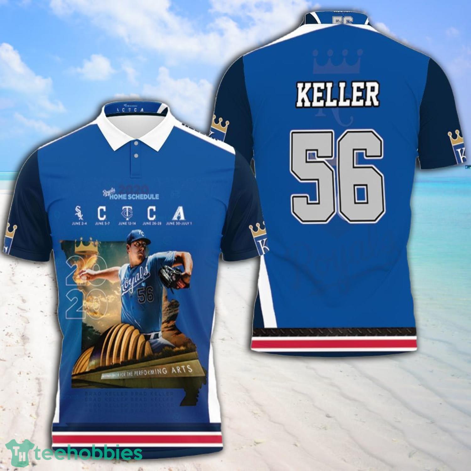 56 Brad Keller Kansas City Royals City All Over Print 3D Polo Shirt Product Photo 1