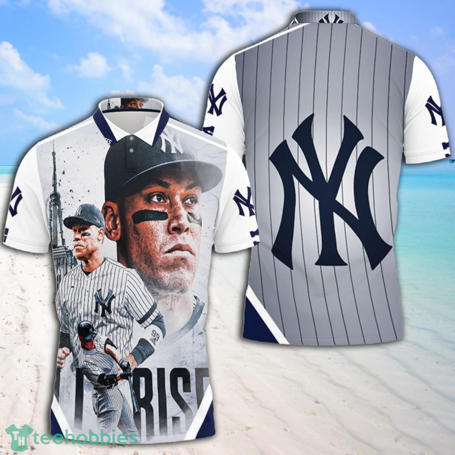 99 New York Yankees Aaron Judge All Rise All Over Print 3D Polo Shirt Product Photo 1