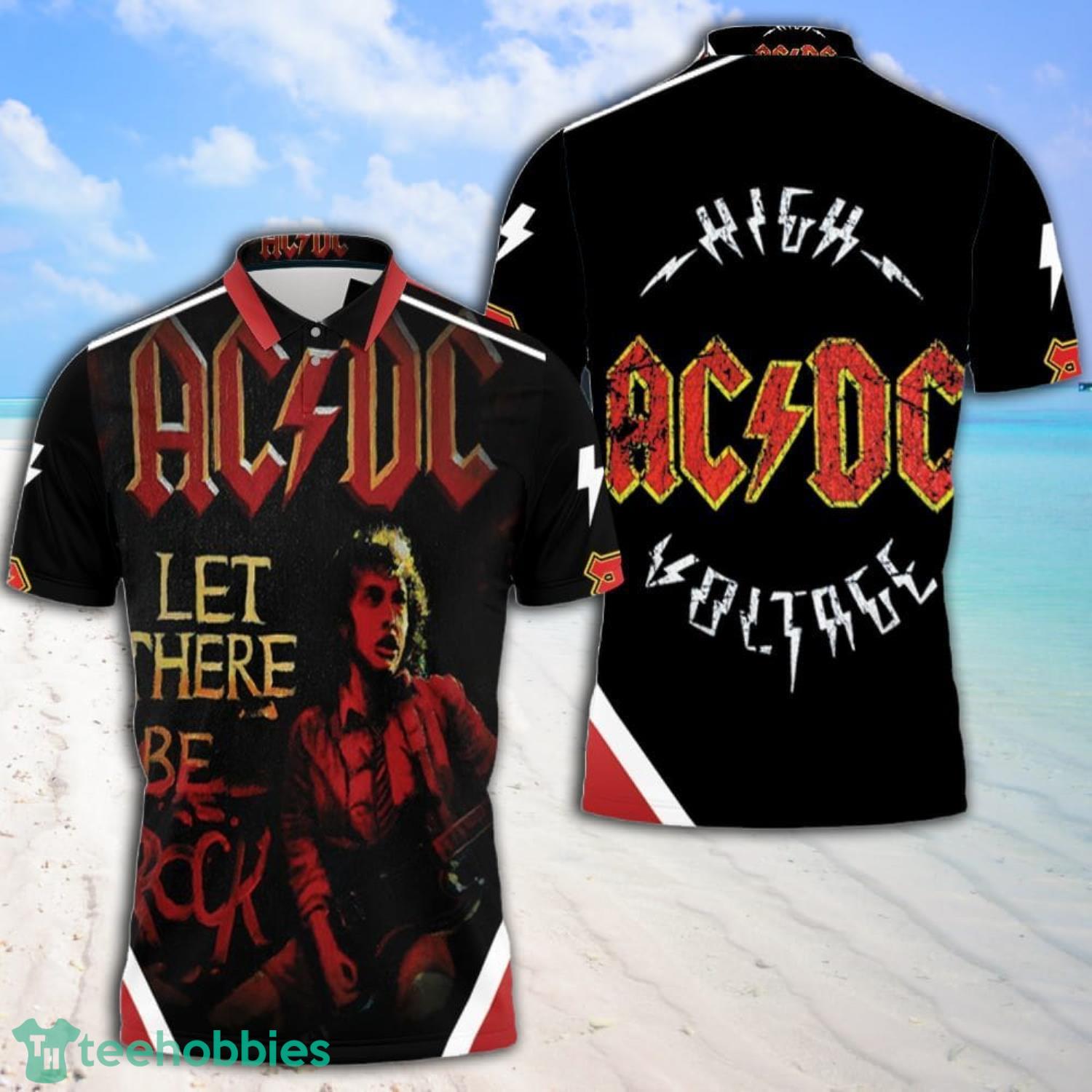 Acdc Angus Young Let There Be Rock All Over Print 3D Polo Shirt Product Photo 1