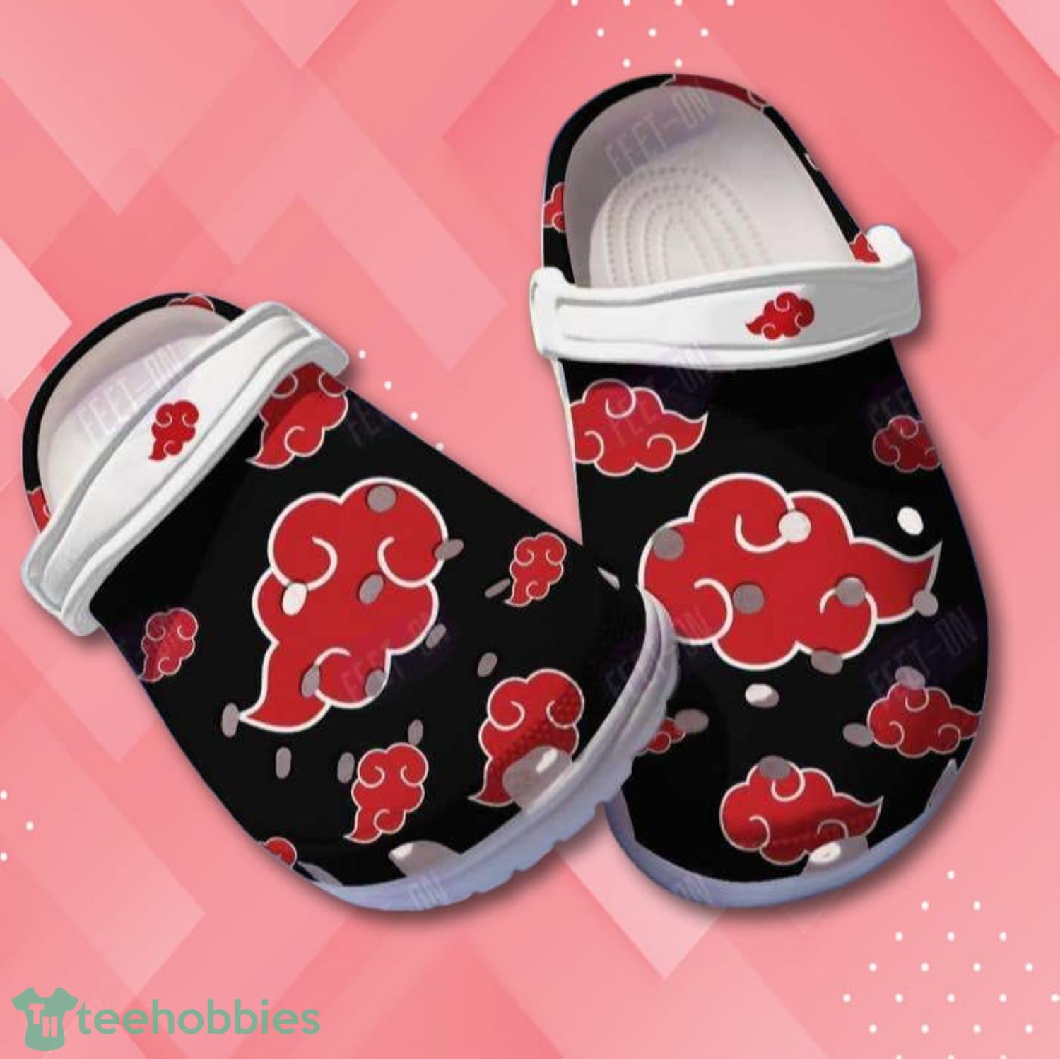 Akatsuki Cloud Naruto Anime Clog Shoes Product Photo 1