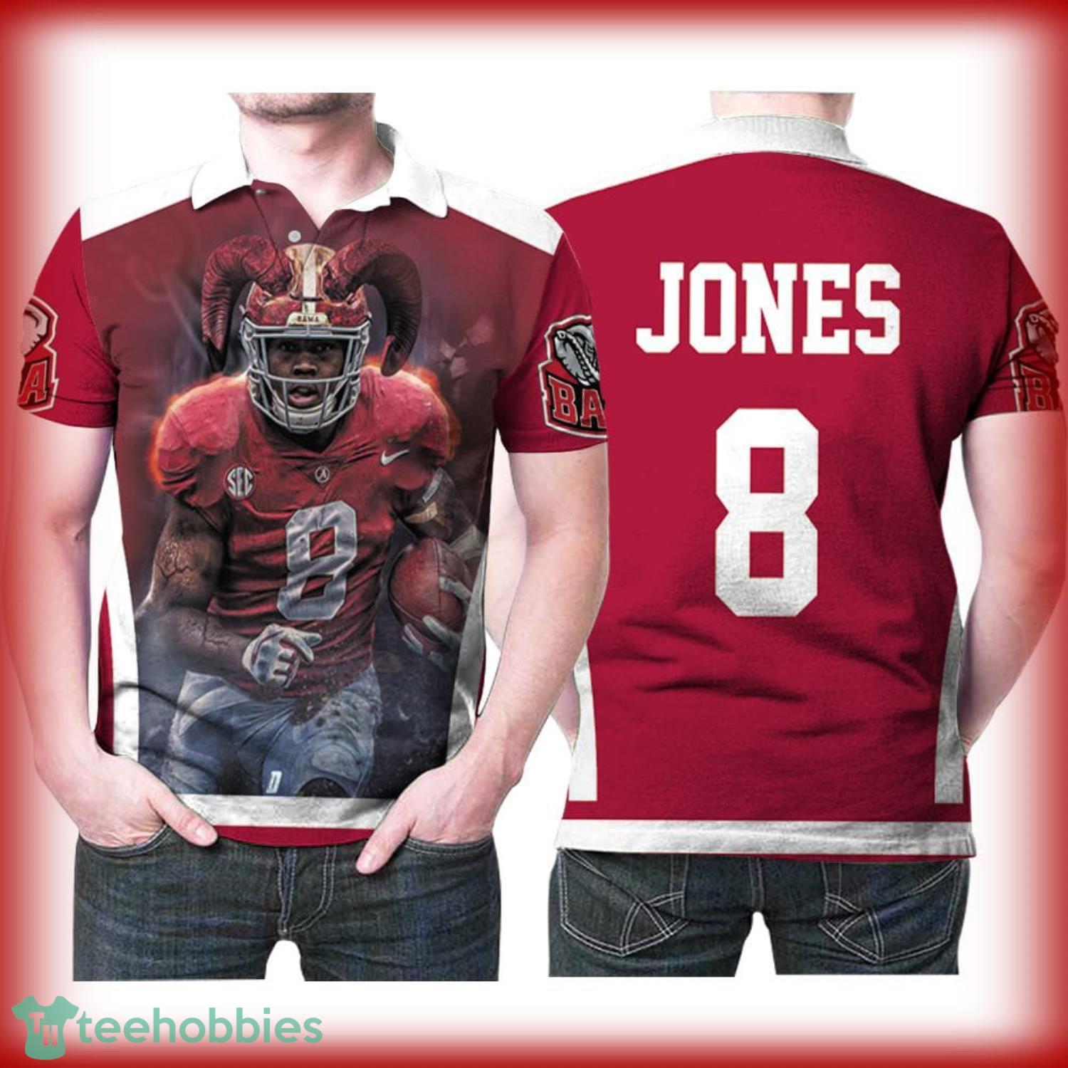 Alabama Crimson Tide Julio Jones 2 Great Player Football Team All Over Print 3D Polo Shirt Product Photo 1