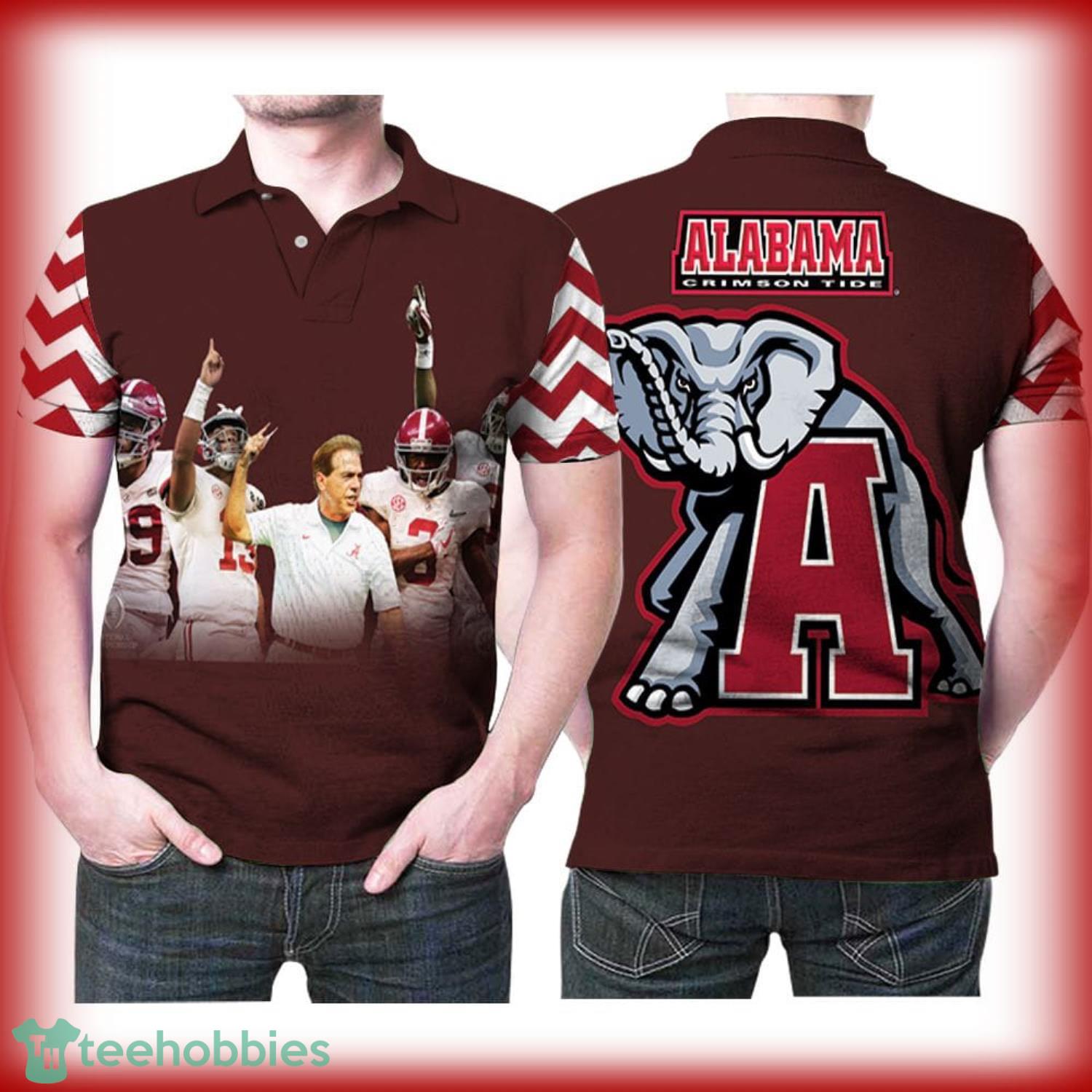Alabama Crimson Tide National Champions Great Football Players All Over Print 3D Polo Shirt Product Photo 1