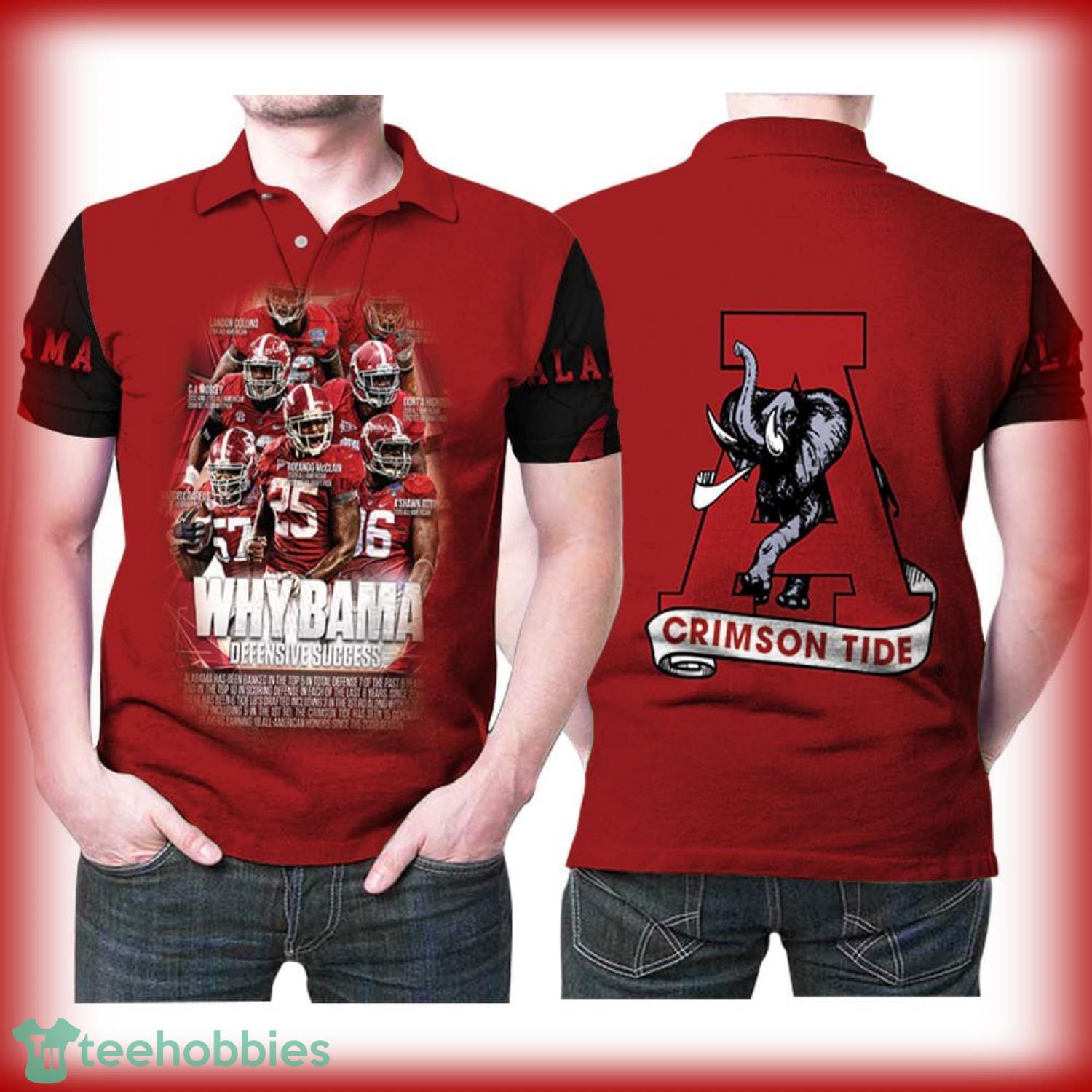 Alabama Crimson Tide Why Bama Great Players All Over Print 3D Polo Shirt Product Photo 1