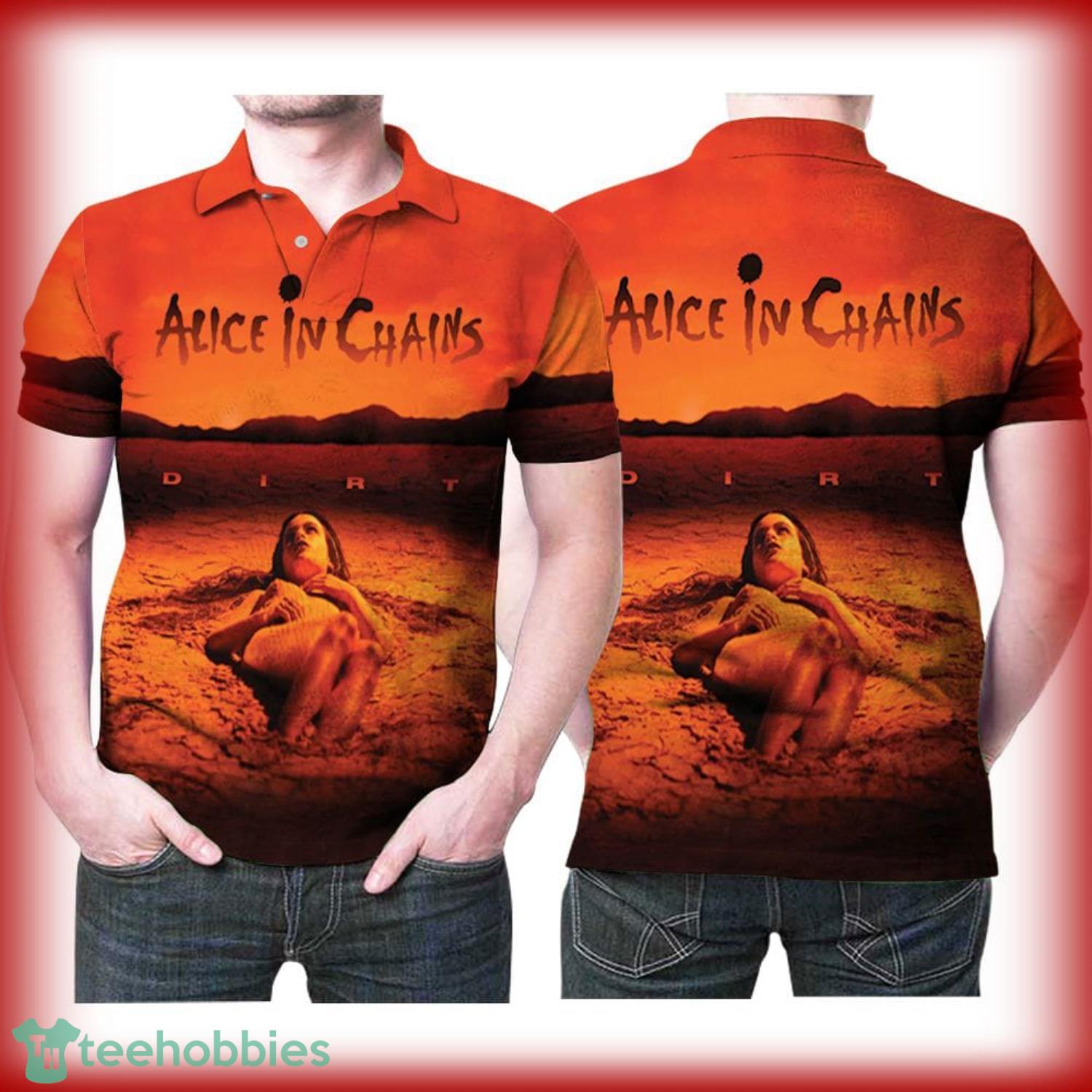 Alice In Chains Rock Music Band Gift For Musician Singer Songwritter Musical Band Lovers Polo Shirt Product Photo 1