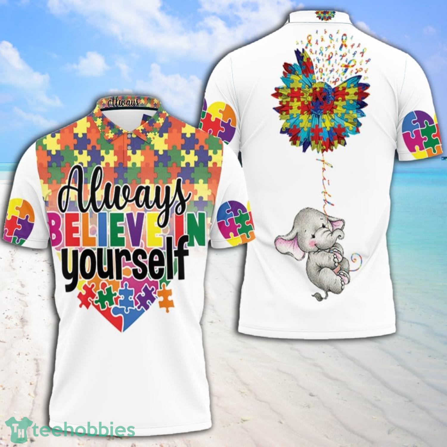 Always Believe In Yourself All Over Print 3D Polo Shirt Product Photo 1