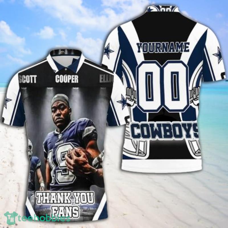 Amari Cooper 19 Dallas Cowboys Nfc East Division Champions Super Bowl Custom Name Polo Shirt Product Photo 1