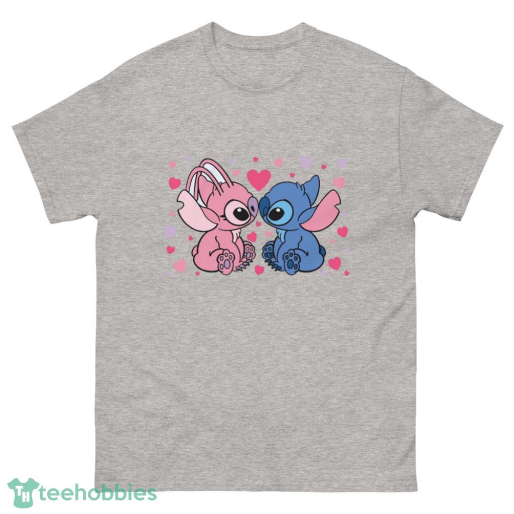 Angel and Stitch Valentine Shirt - 500 Men’s Classic Tee Gildan