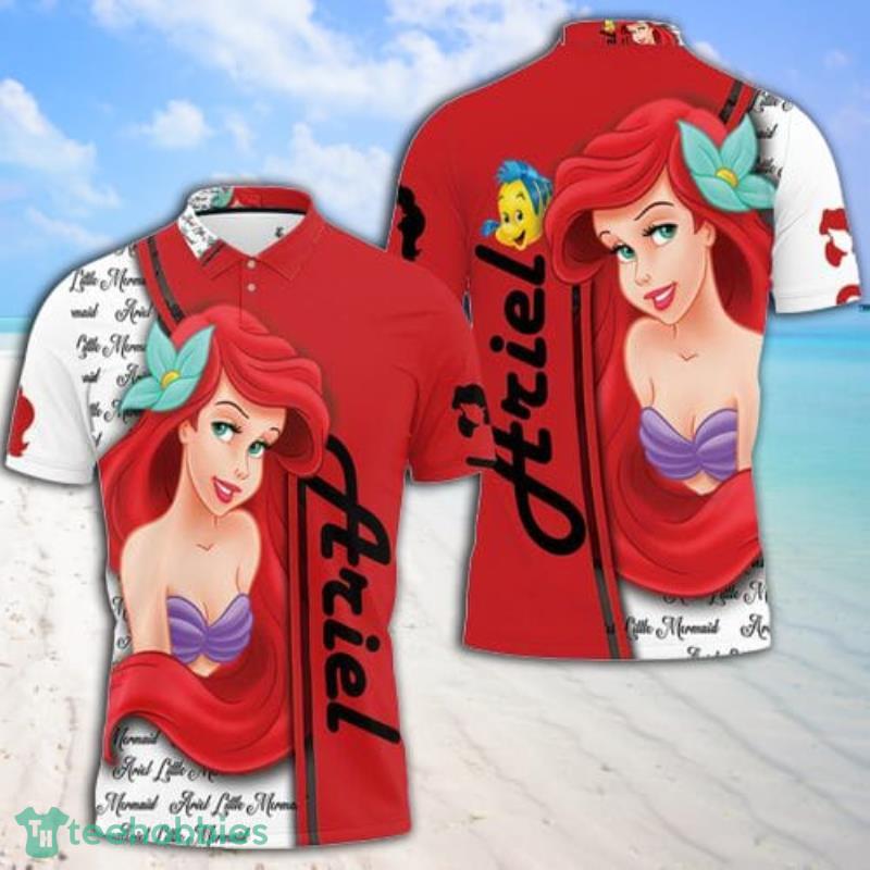 Ariel Little Mermaid Cartoon Gift For Fans Polo Shirt Product Photo 1