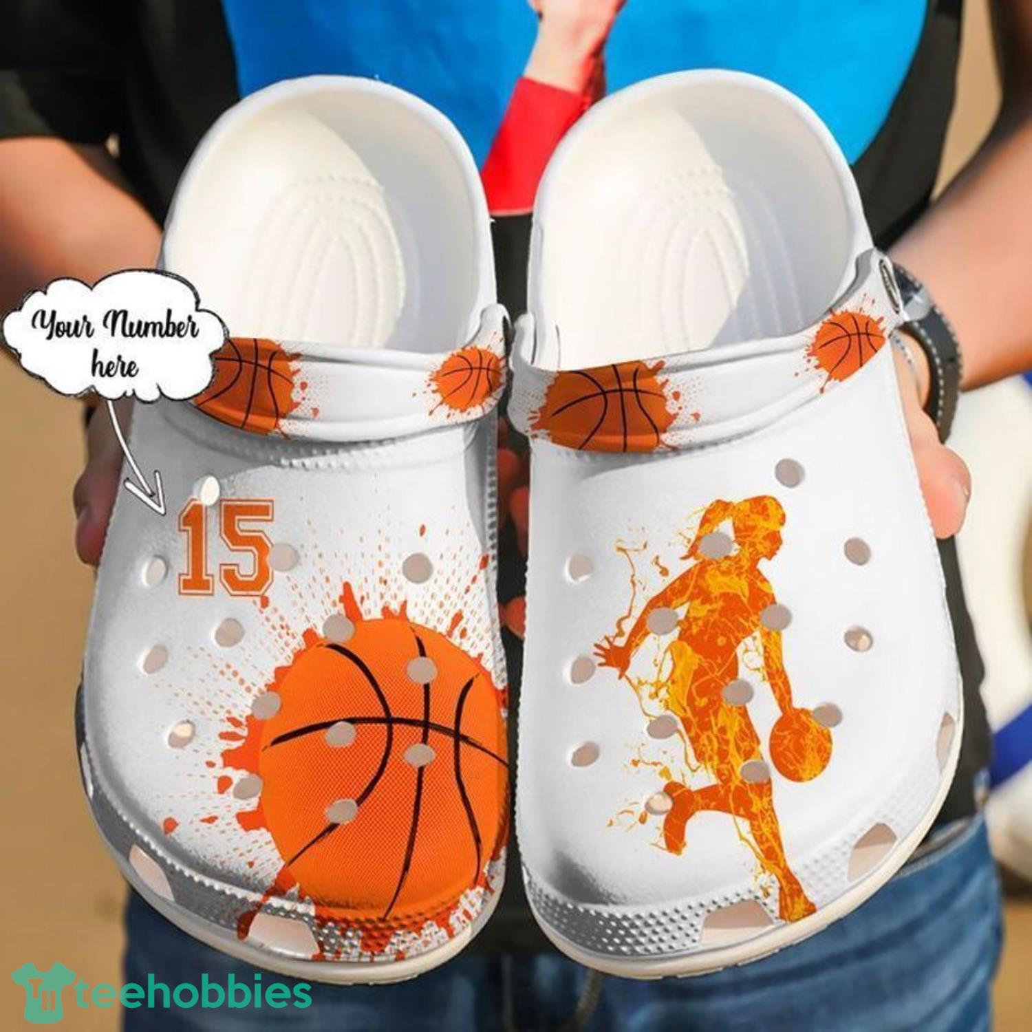 Basketball Custom Name And Number Passion Clog Shoes Product Photo 1