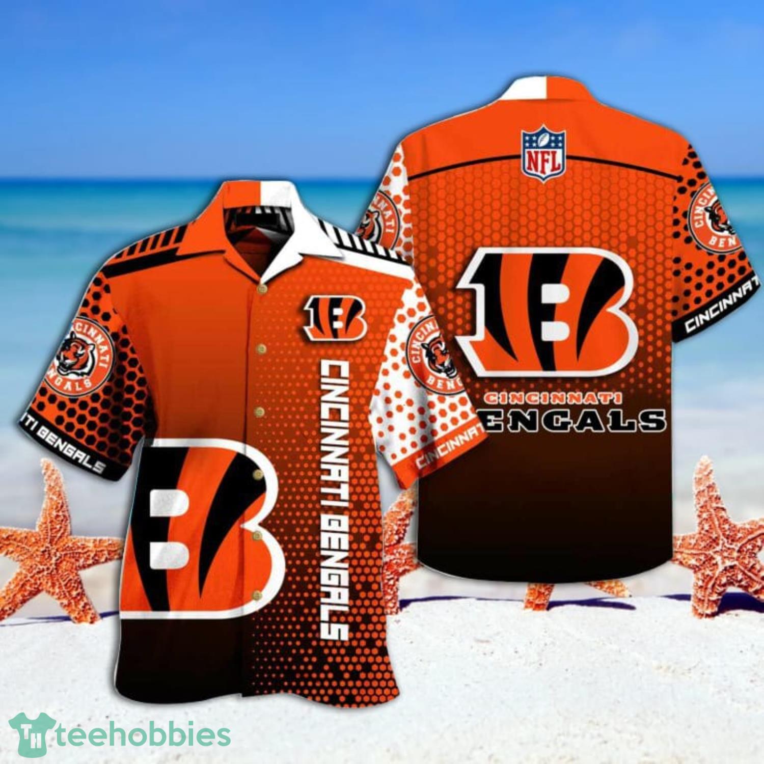 Bengals Summer Tropical Combo Hawaiian Shirt And Short Product Photo 1