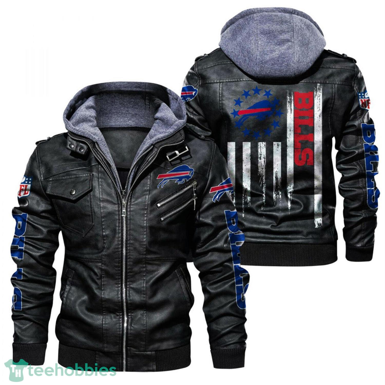 Buffalo Bills Flag Leather Jacket For Sport Fans