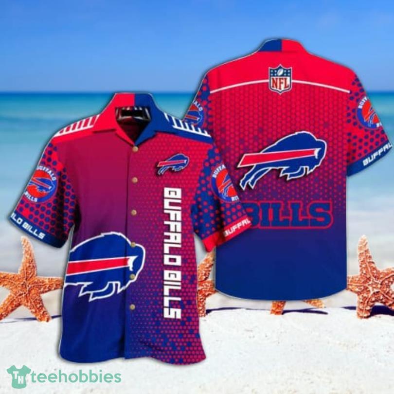Buffalo Bills Hafltone Texture Combo Hawaiian Shirt And Short Product Photo 3