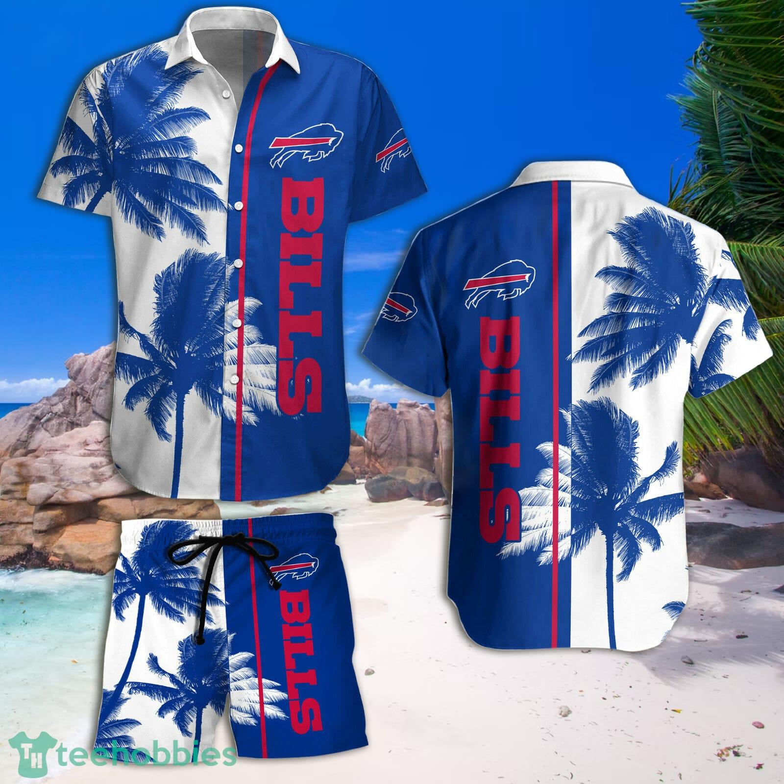 Buffalo Bills Paml Trees Combo Hawaiian Shirt And Beach Short Product Photo 3