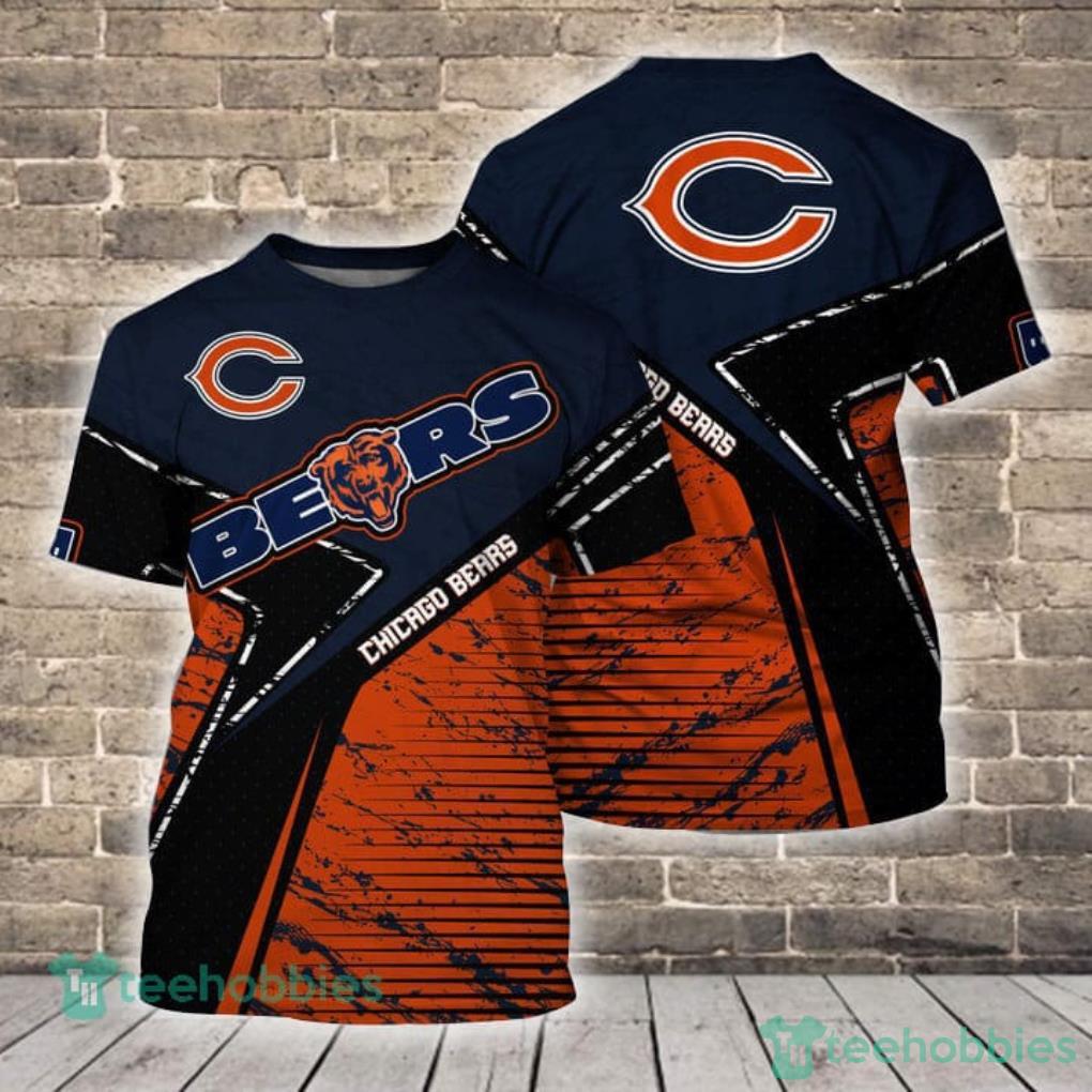 Chicago Bears Nfl Personalized Name All Over Printed 3D Shirt For Fans