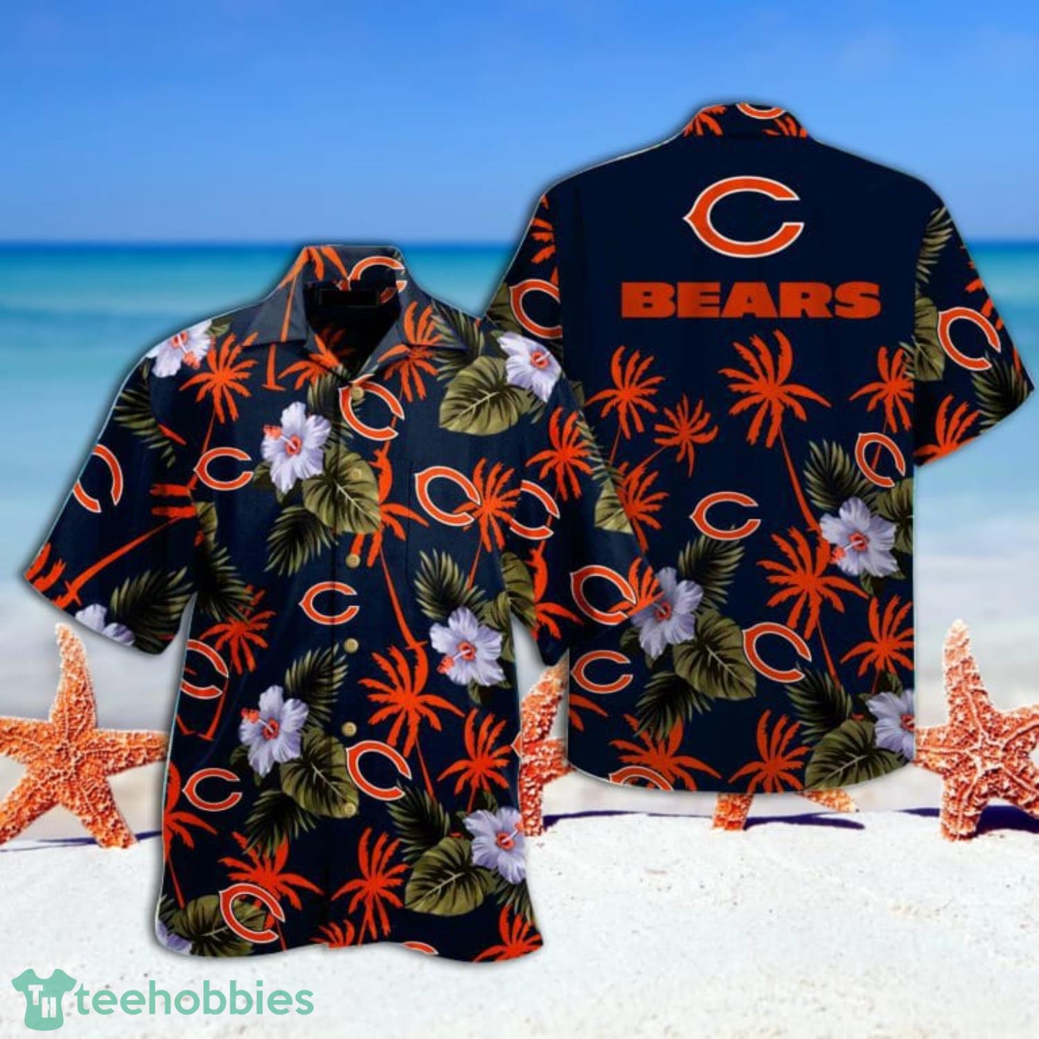 Chicago Bears Summer Tropical Combo Hawaiian Shirt And Short Product Photo 1