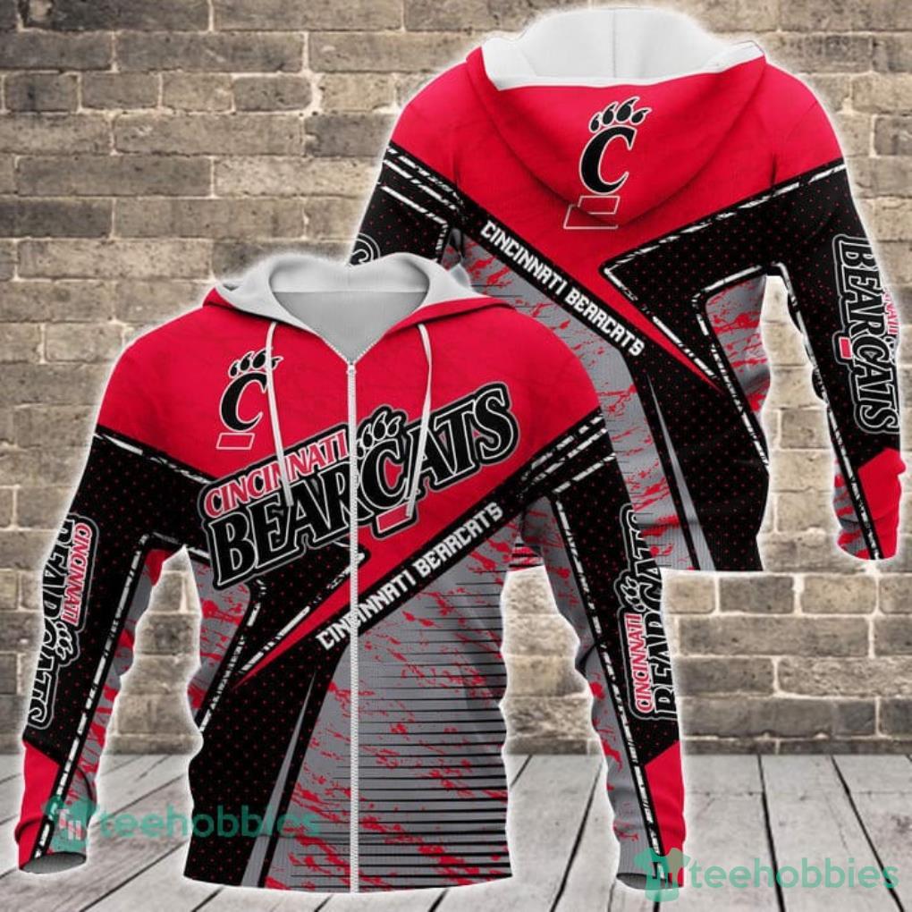 Cincinnati Bearcats Ncaa All Over Printed 3D Shirt For Fans image Cincinnati Bearcats Ncaa All Over Printed 3D Shirt For Fans Product Photo 2