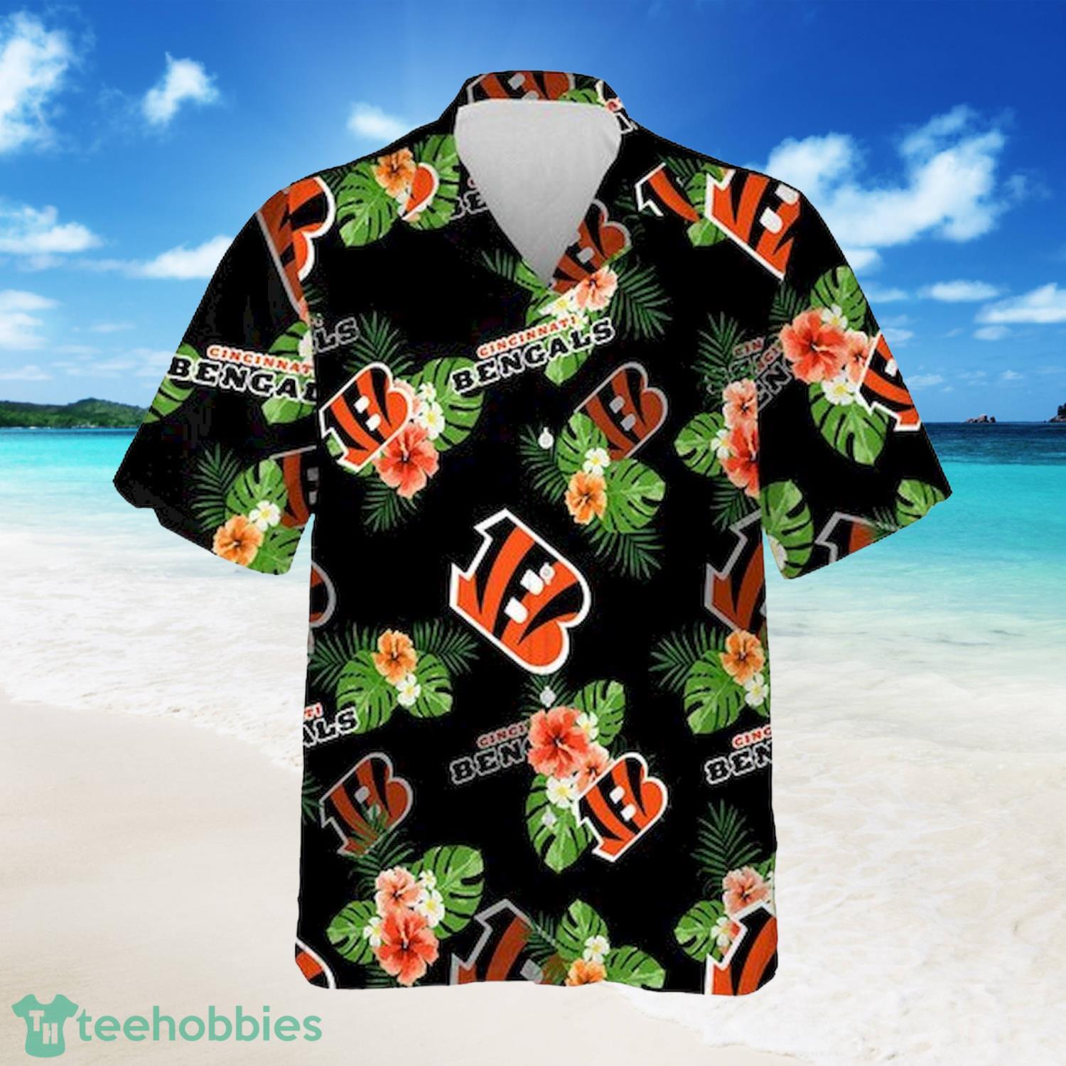 Cincinnati Bengals Football Teams Tropical Pattern Summer Hawaiian Shirt  For Men And Women