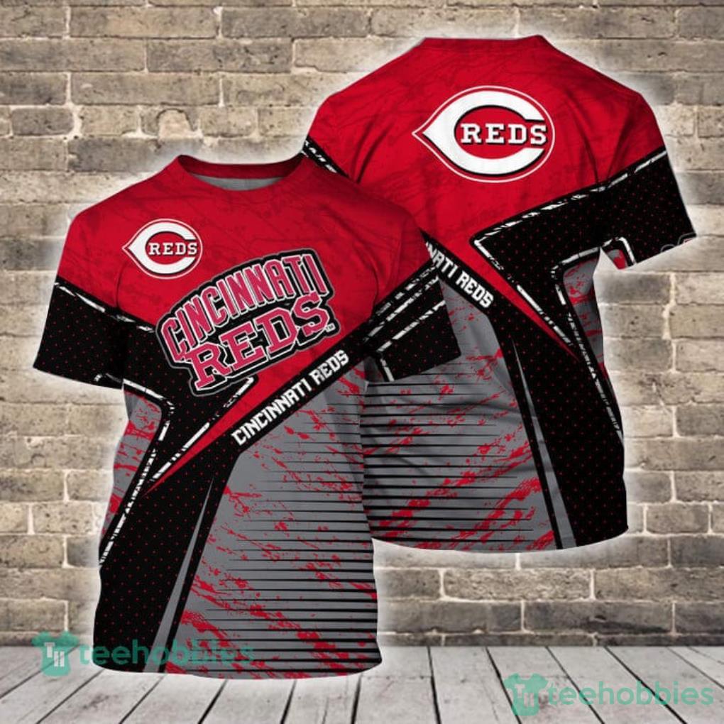 Cincinnati Reds Major League Baseball 2023 AOP Short Sleeve 3D