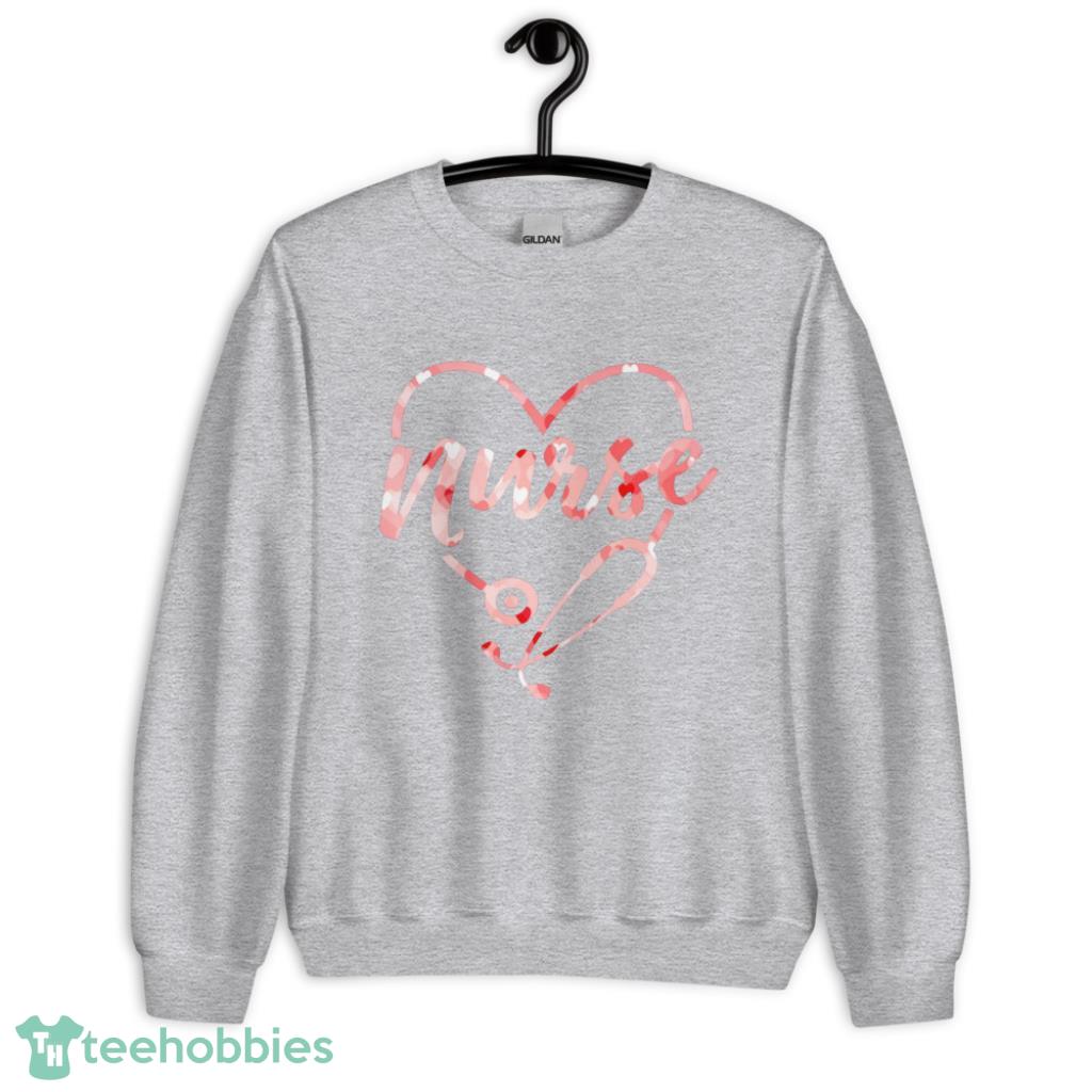 Cupids Favorite Nurse Valentine Days Coupe Shirt - Unisex Heavy Blend Crewneck Sweatshirt
