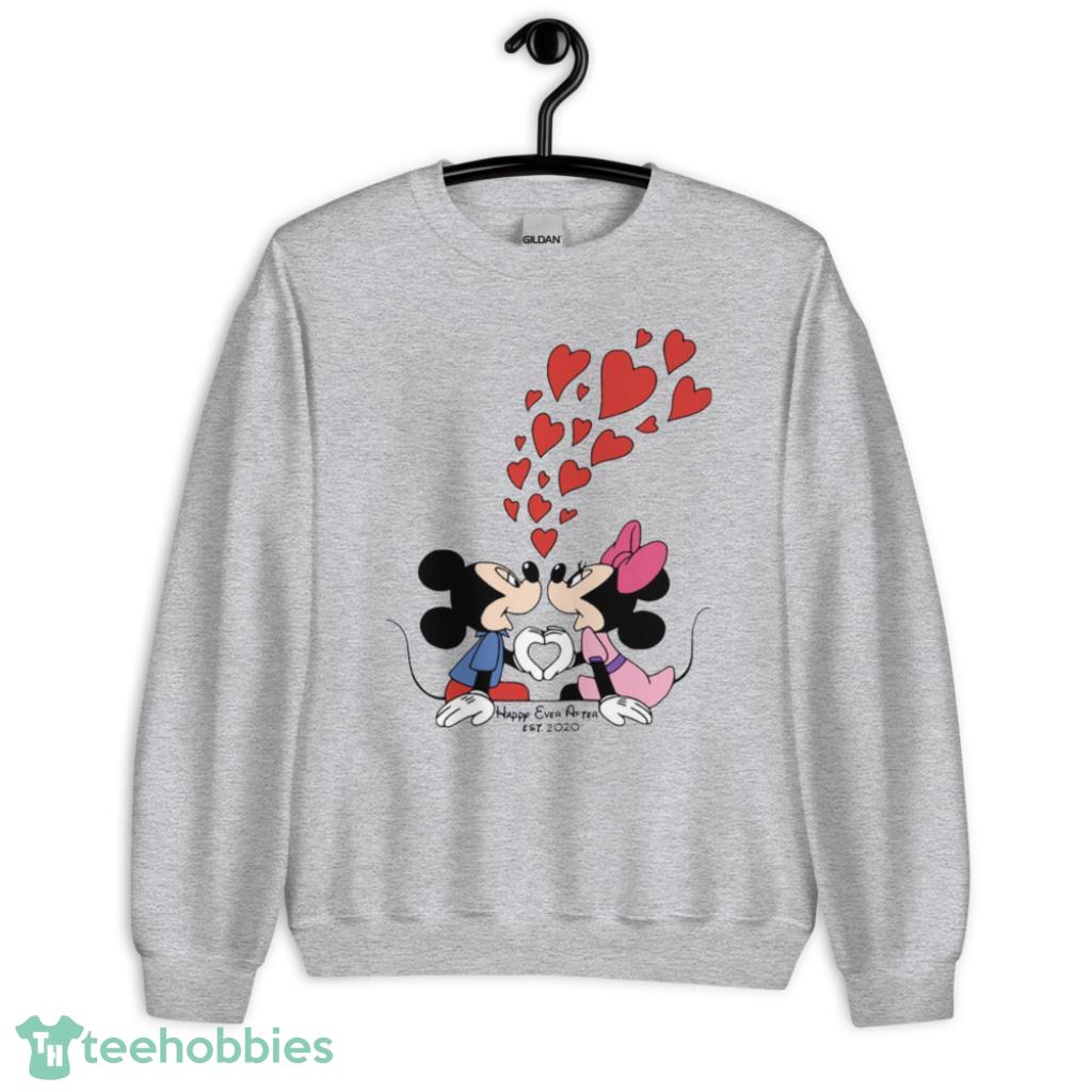 custom disney mickey and minnie valentines day couple shirt 1px Custom Disney Mickey And Minnie Valentine's Day Couple Shirt