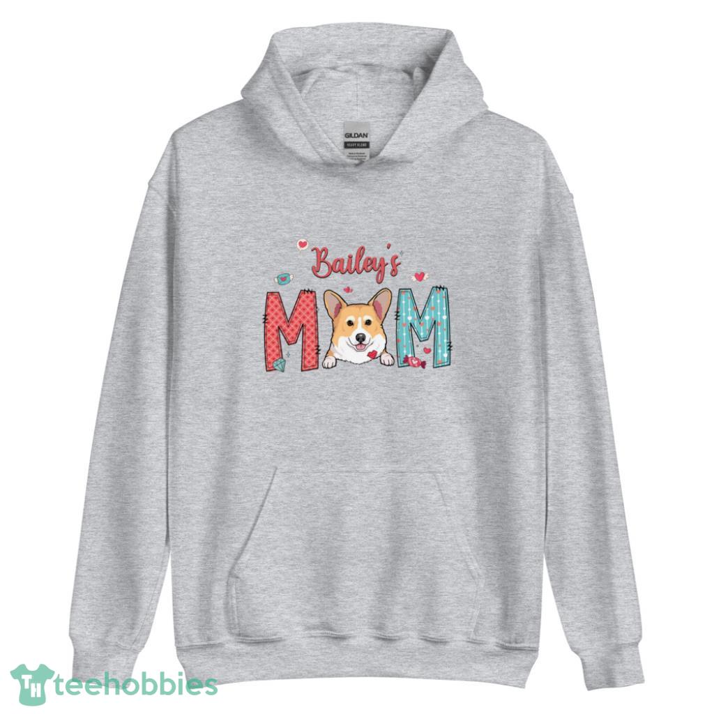Custom Dog Mom Valentines Day Shirt - Unisex Heavy Blend Hooded Sweatshirt