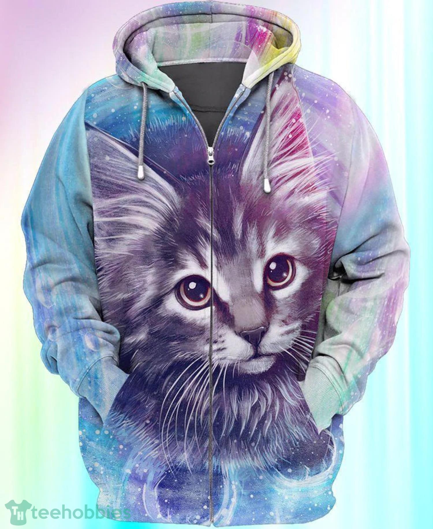 3d cat outlet hoodie