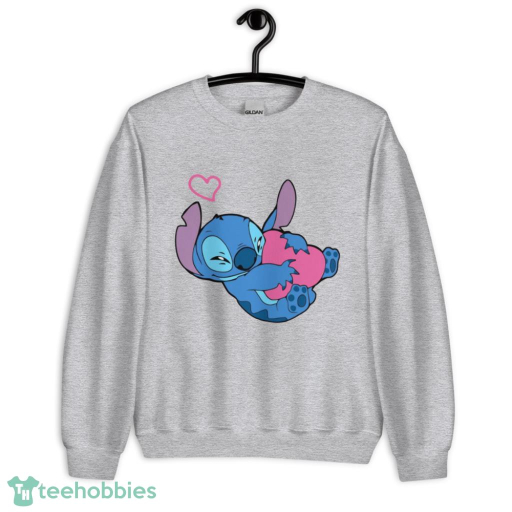 Cute Stitch Valentine Couple Matching Shirt - Unisex Heavy Blend Crewneck Sweatshirt