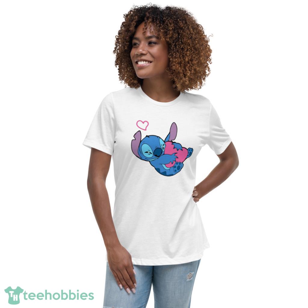 Cute Stitch Valentine Couple Matching Shirt - Womens Relaxed Short Sleeve Jersey Tee