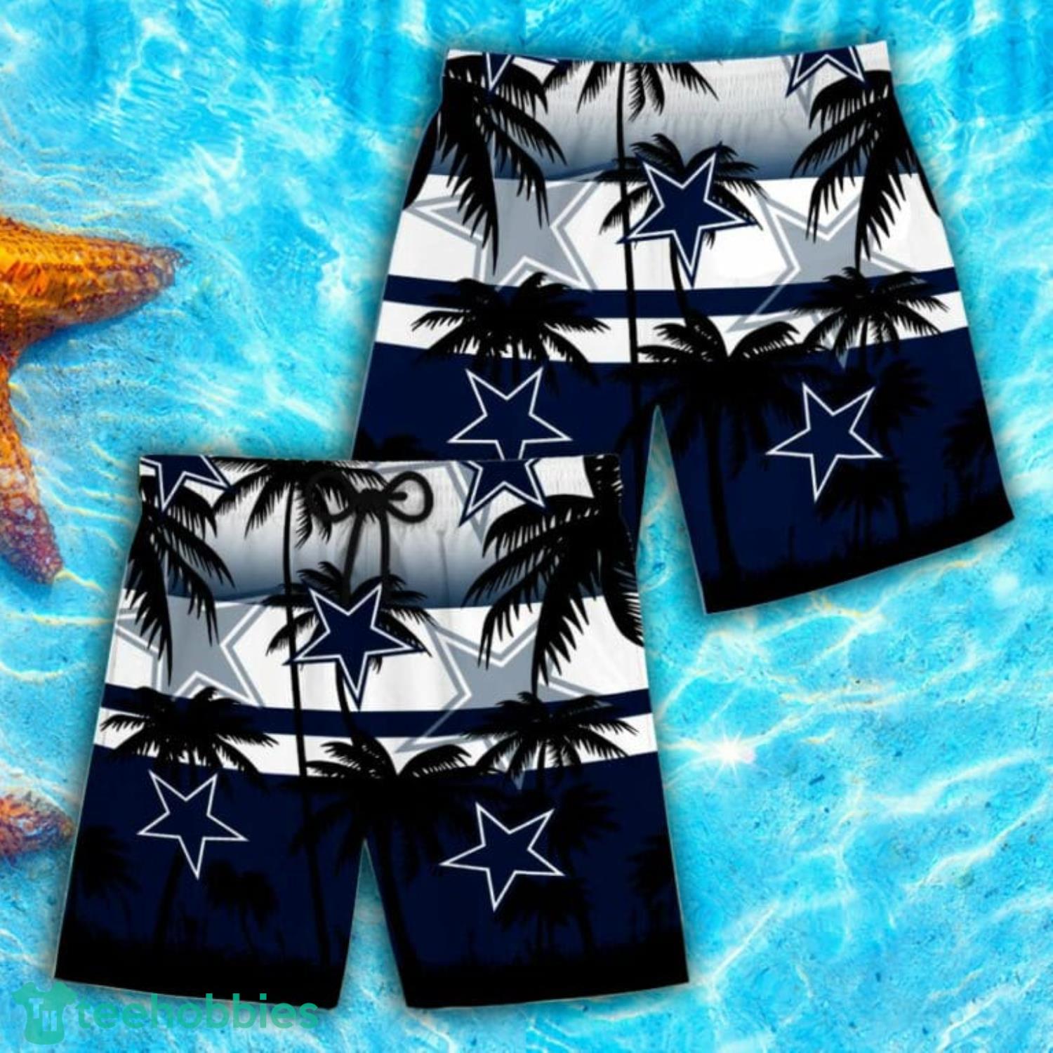 Dallas Cowboys Summer Tropical Combo Hawaiian Shirt And Short Product Photo 2