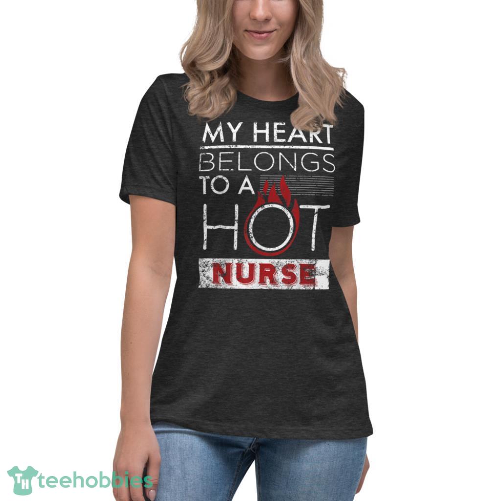 Day Nurse Shirt Valentines Day Present Shirt - Womens Relaxed Short Sleeve Jersey Tee-1