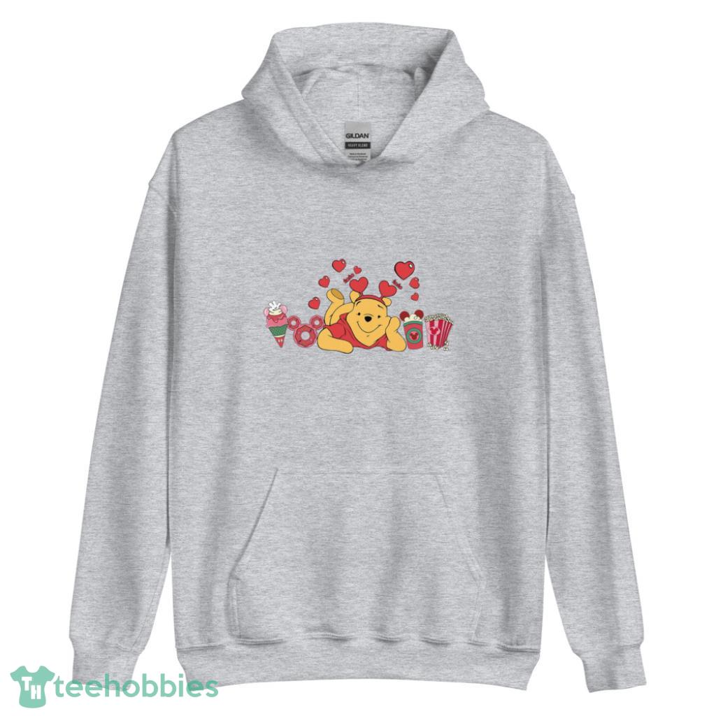 Disney Bear Valentines Day Shirt - Unisex Heavy Blend Hooded Sweatshirt