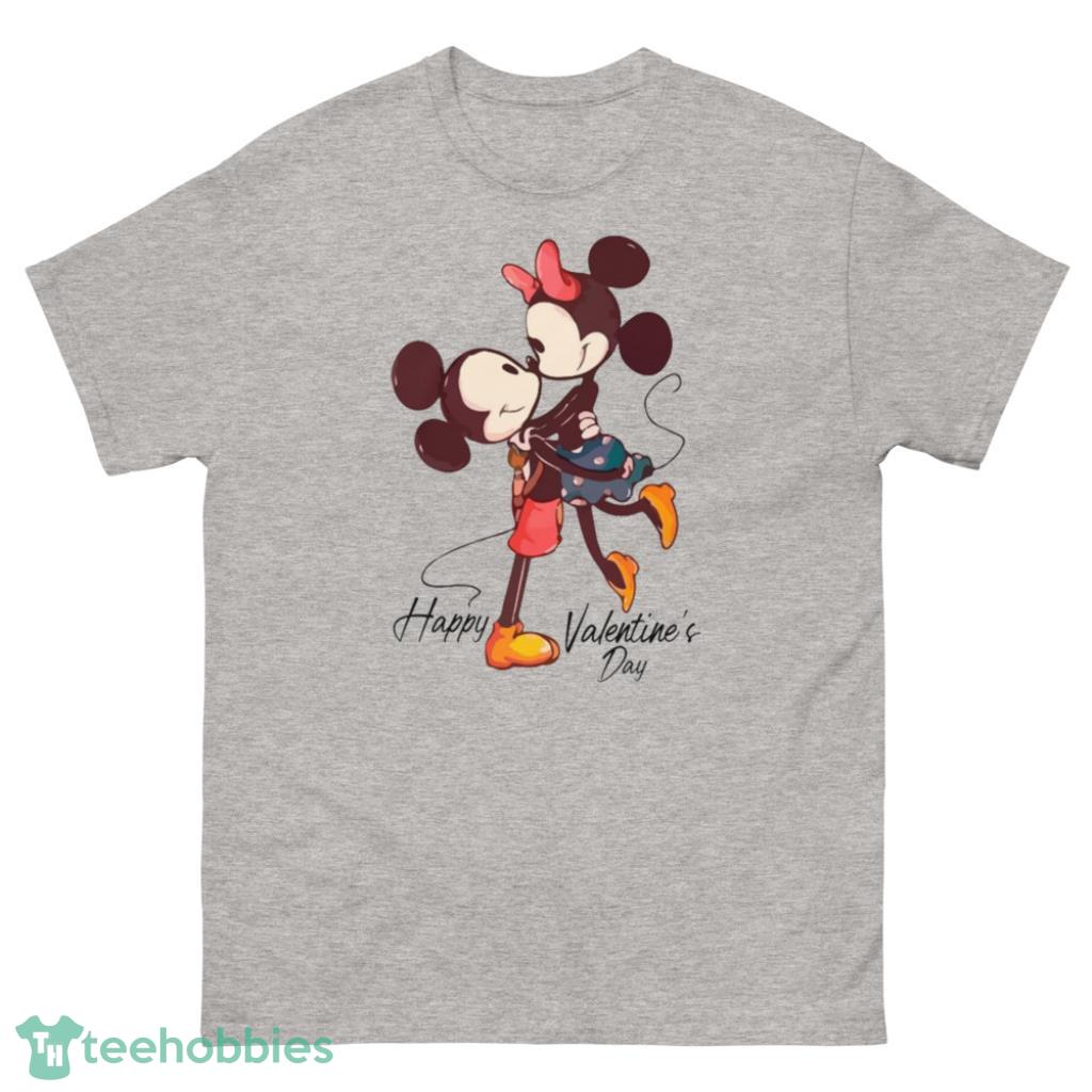 Disney Love Mickey And Minnie Valentine Day's Coupe Shirt - 500 Men’s Classic Tee Gildan