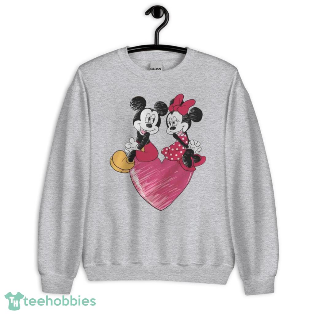 Disney Mickey and Minnie Valentine Days Coupe Shirt - Unisex Heavy Blend Crewneck Sweatshirt