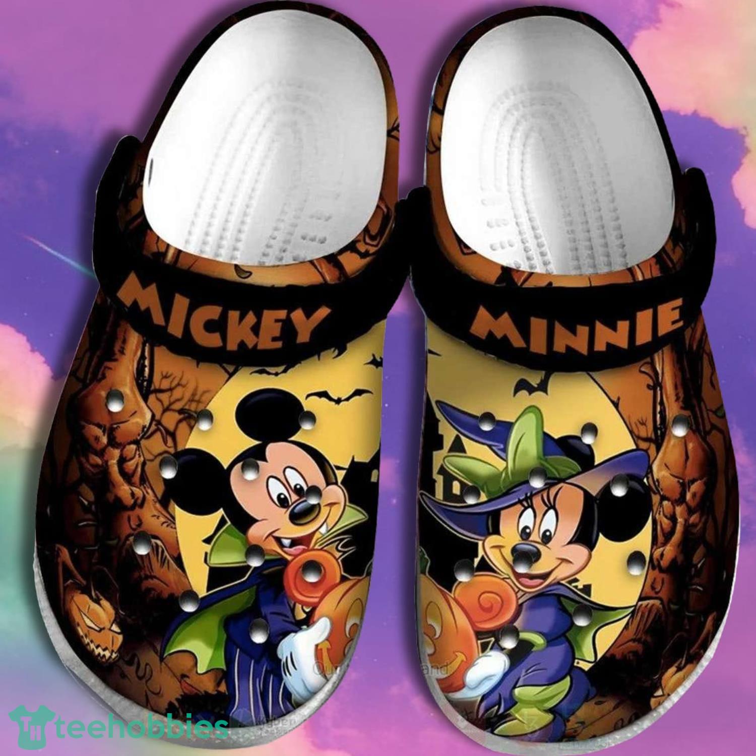 Disney Mickey Minnie Halloween Clog Shoes For Men Women Product Photo 1
