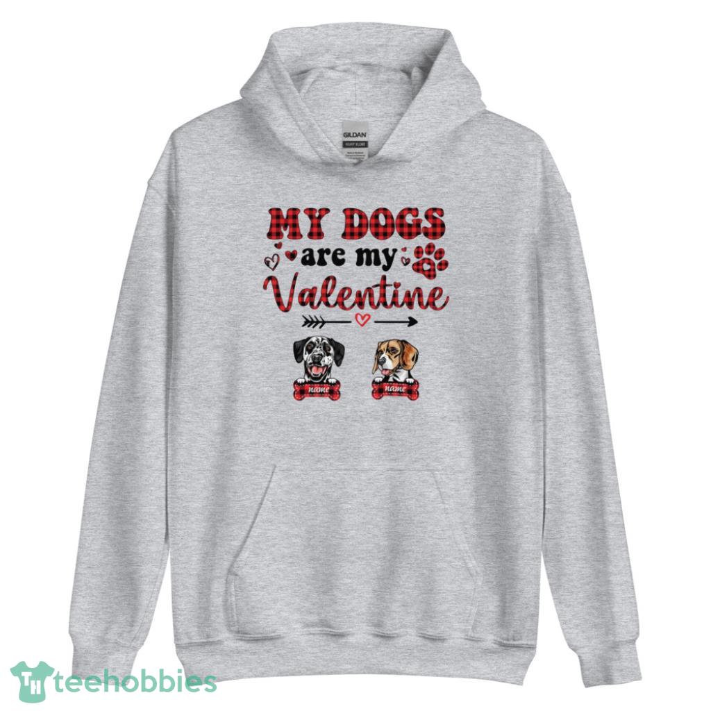Dog Cute Is My Valentine Days Coupe Shirt - Unisex Heavy Blend Hooded Sweatshirt