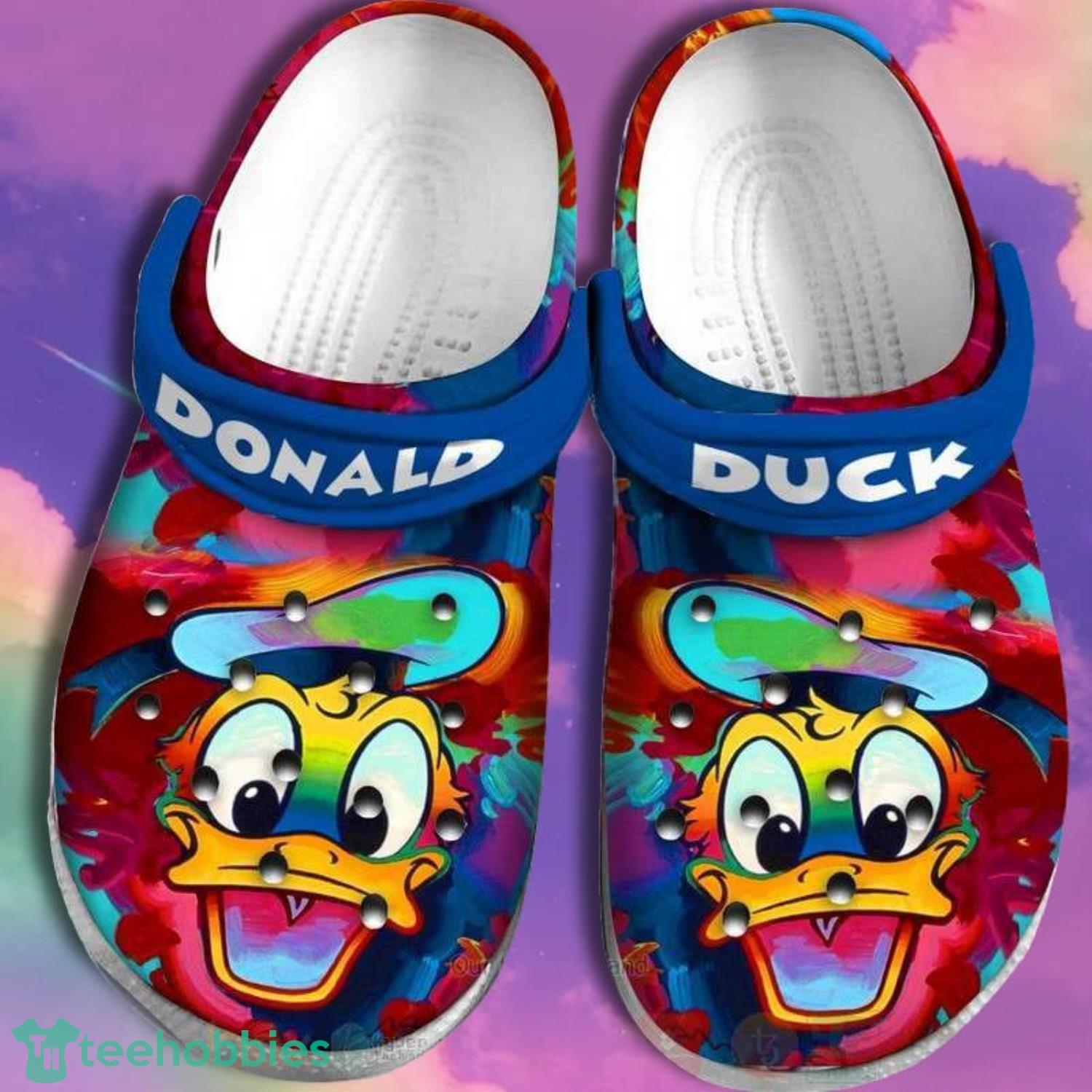 Donald Duck Smile Clog Shoes Product Photo 1