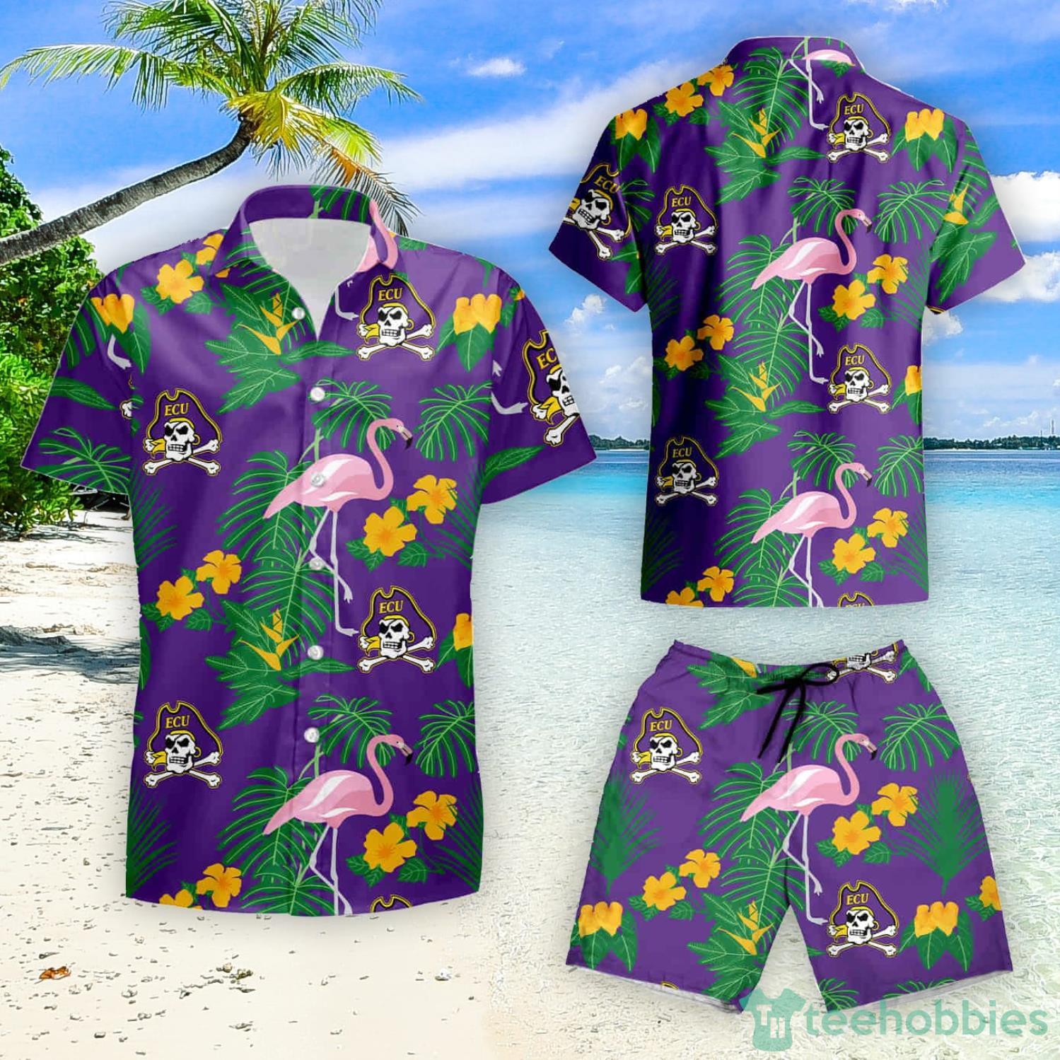 East Carolina Pirates 3D Hawaiian Shirt Coconut Tree Tropical Grunge NCAA  Summer Beach For Fans Gift - Freedomdesign