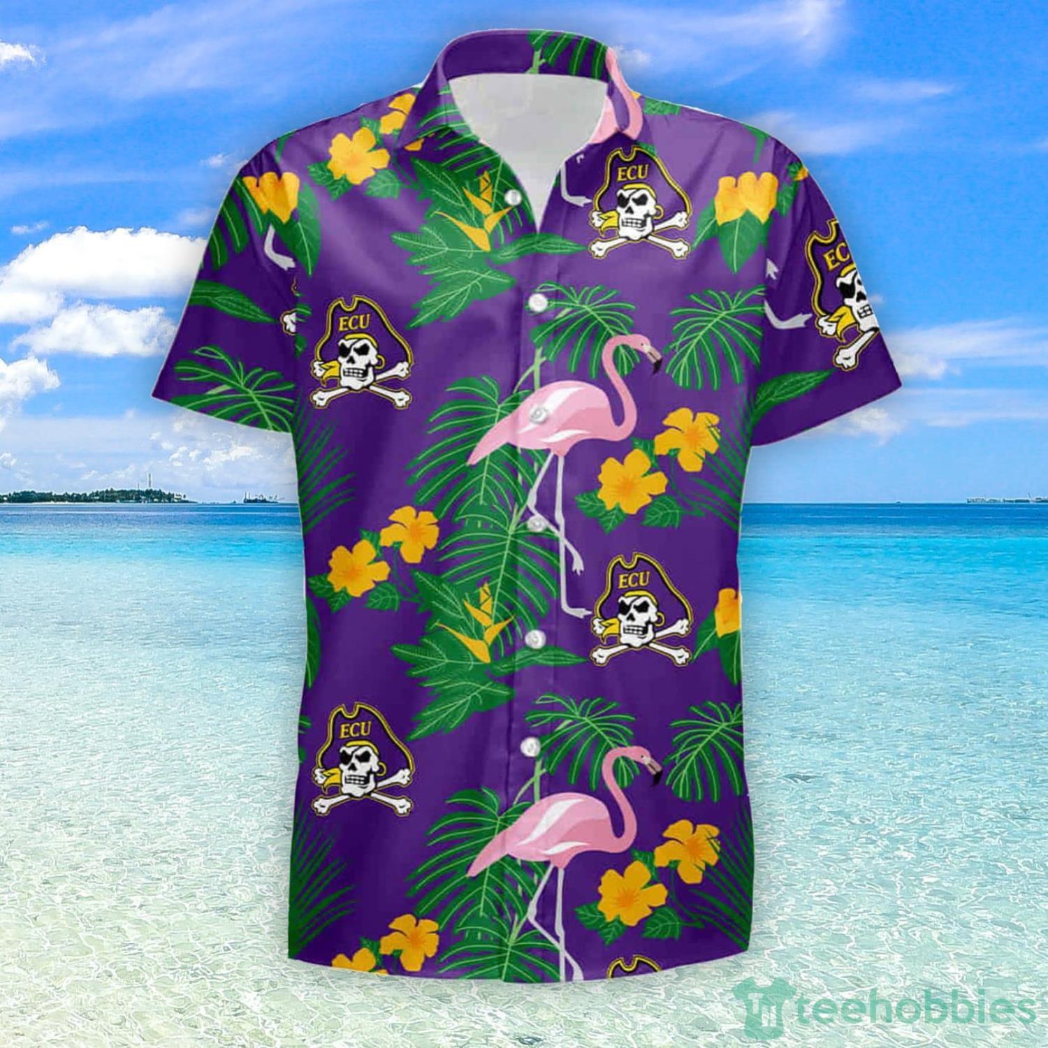 East Carolina Pirates NCAA Hibiscus Tropical Flower Hawaiian Shirt Gift For  Summer Vacation - Freedomdesign