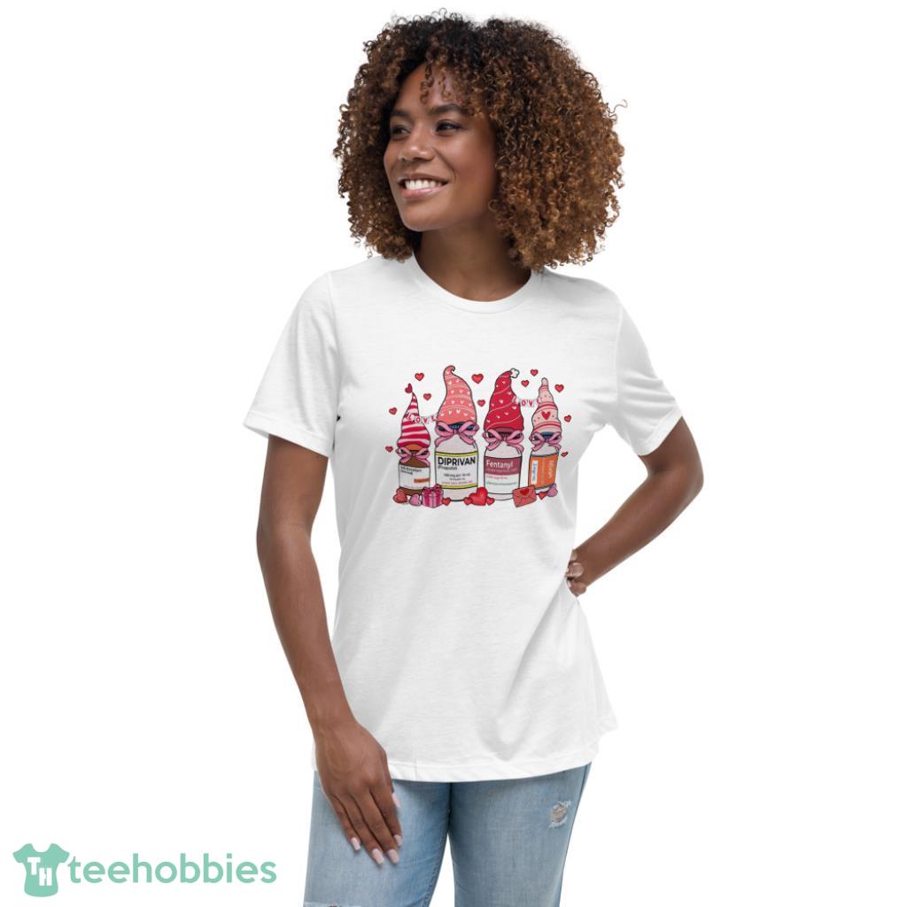 ER Nurse Happy Valentines Day Shirt - Womens Relaxed Short Sleeve Jersey Tee