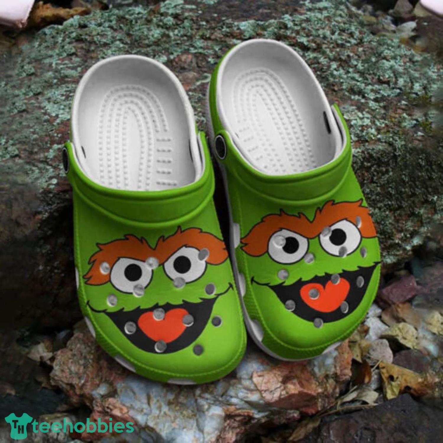 Funny Muppet Disney Oscar The Grouch Halloween Clog Shoes Product Photo 1