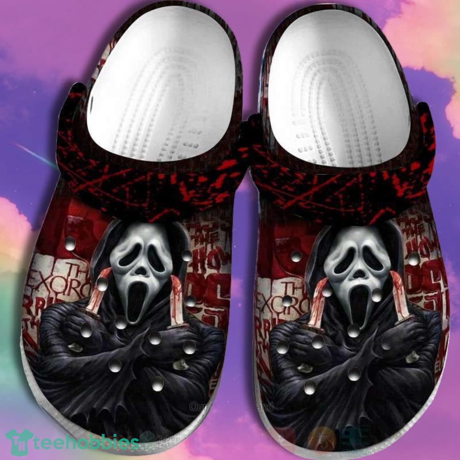 Ghostface Horror Halloween Clog Shoes Product Photo 1