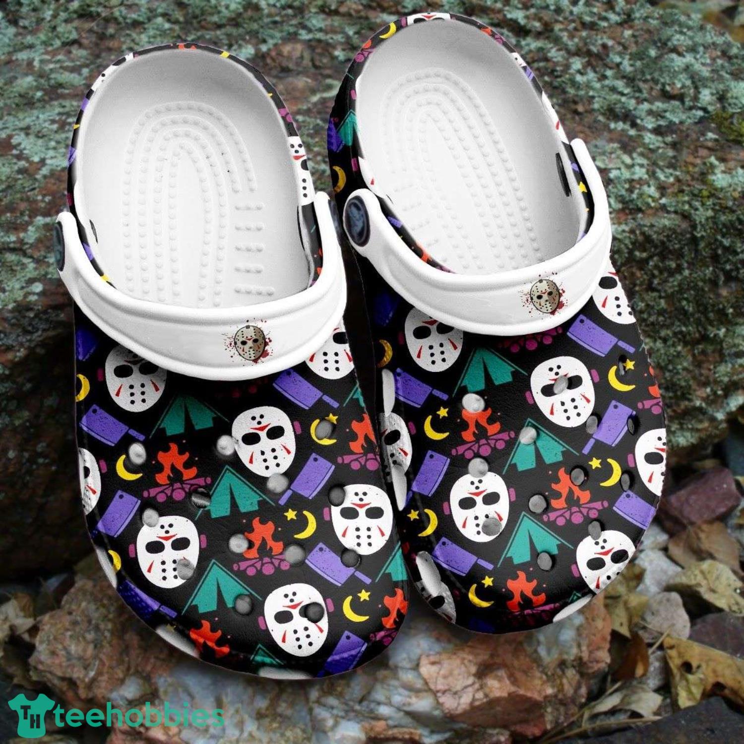 Halloween Jason Voorhees Characters Horror Movie Face Clog Shoes Product Photo 1