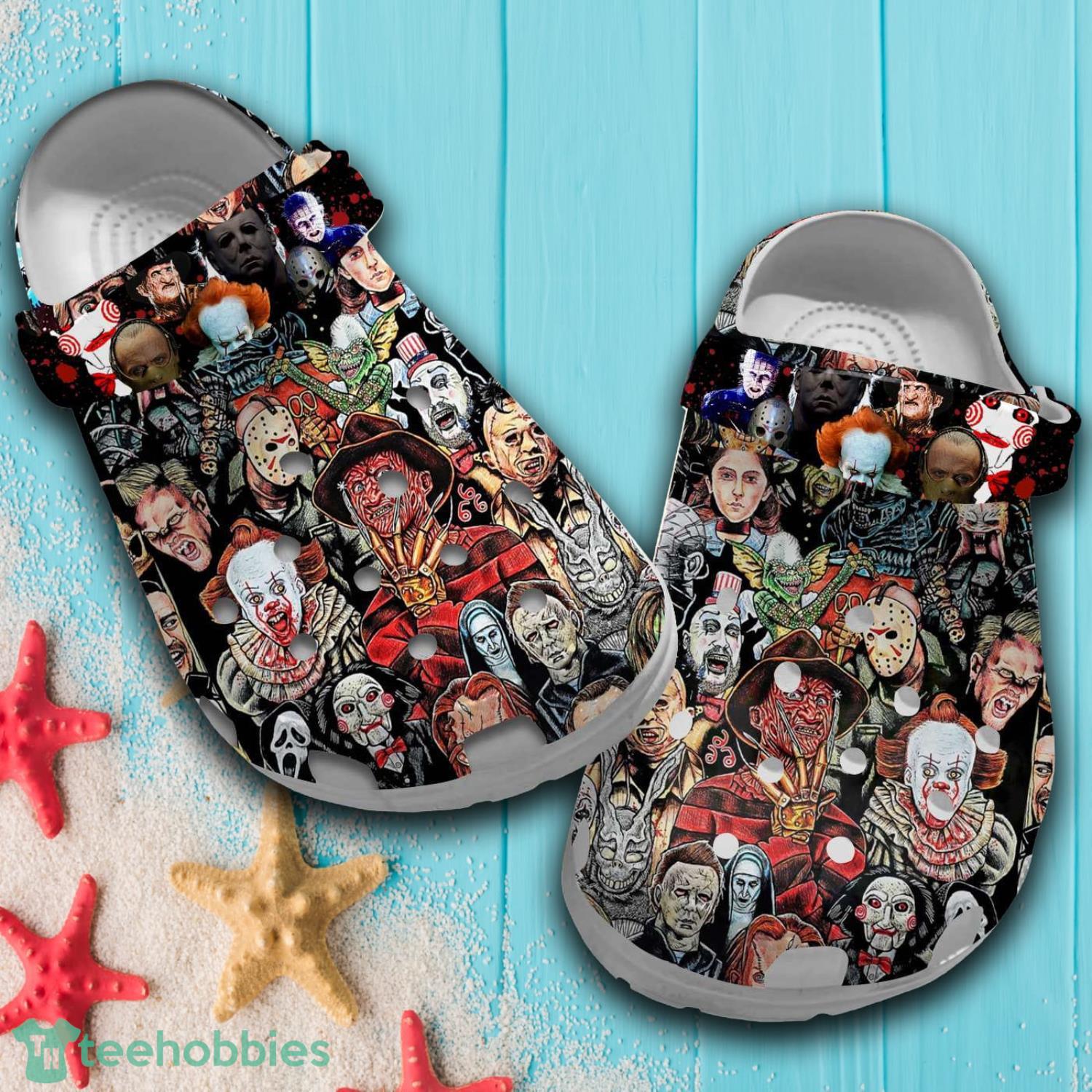 Halloween Just A Girl Who Loves Horror Movies Character Clog Shoes Product Photo 1
