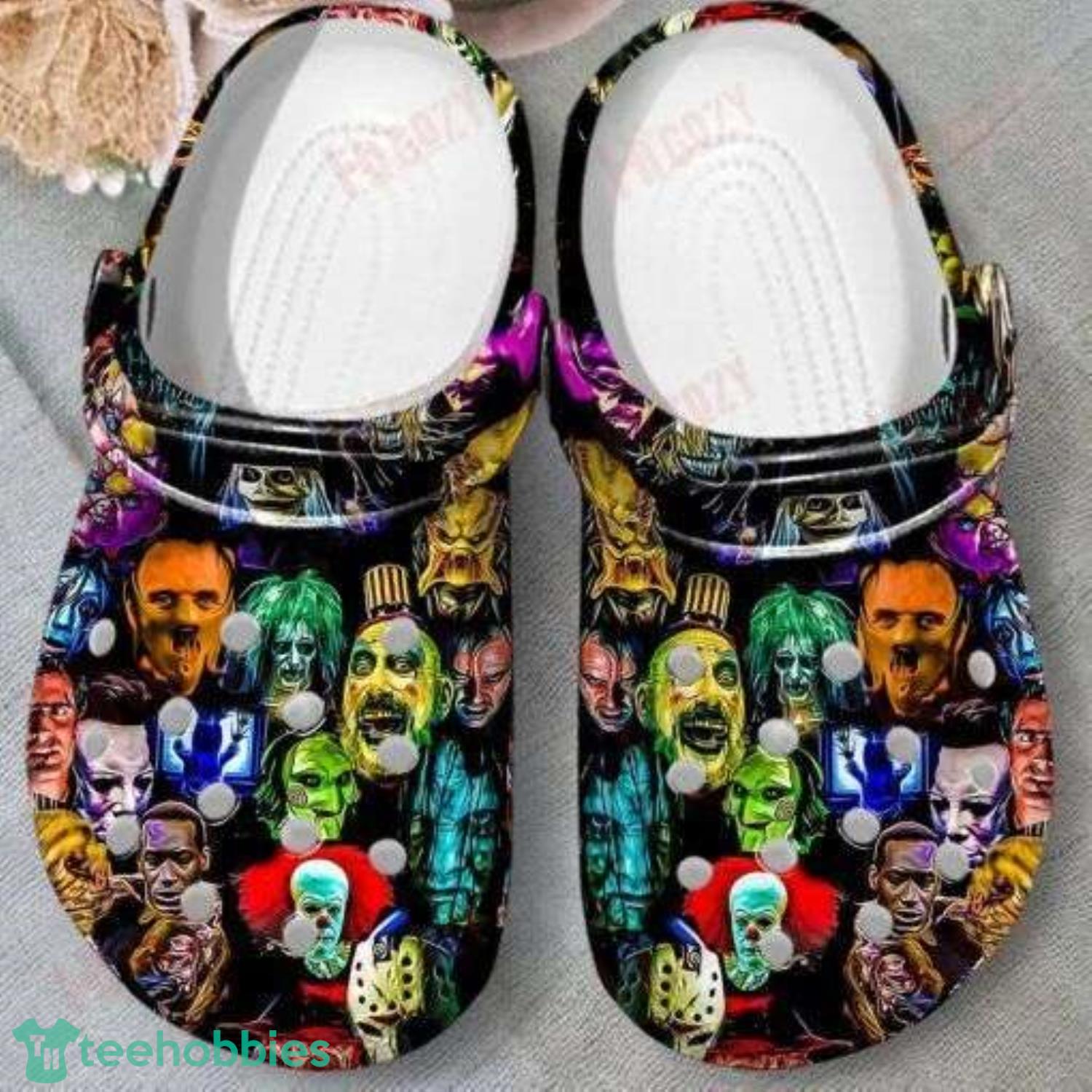 Halloween List Horror Movie Characters Colorful Clog Shoes For Men Women Product Photo 1