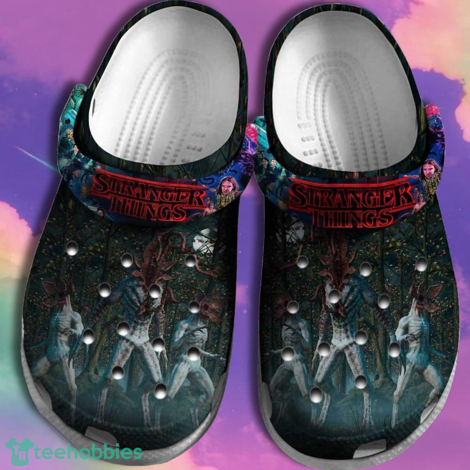 Halloween Stranger Things Monsters Clog Shoes For Men Women Product Photo 1