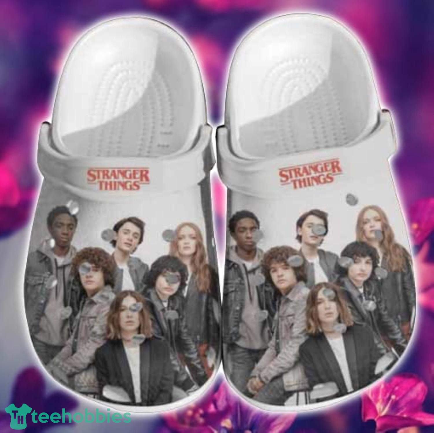 Halloween Stranger Things Talented Characters Clog Shoes For Men Women Product Photo 1