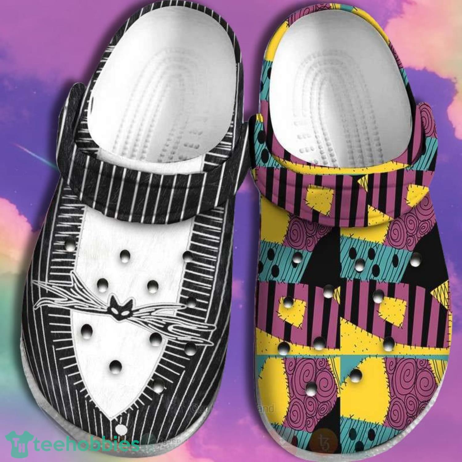 Halloween The Nightmare Before Christmas Pattern Clogs Shoes Product Photo 1